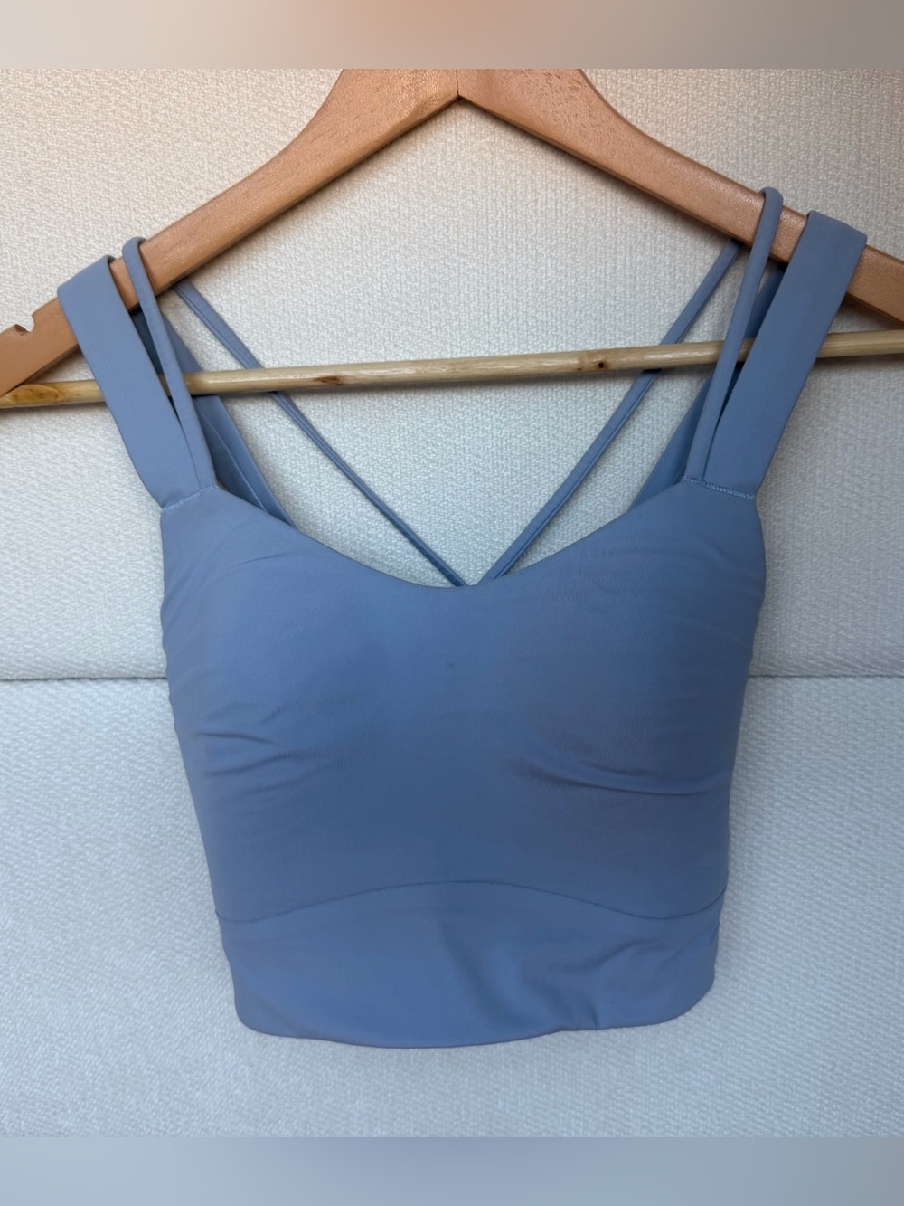 Lululemon Women’s Strappy Crop Tank Top - Slate Blue